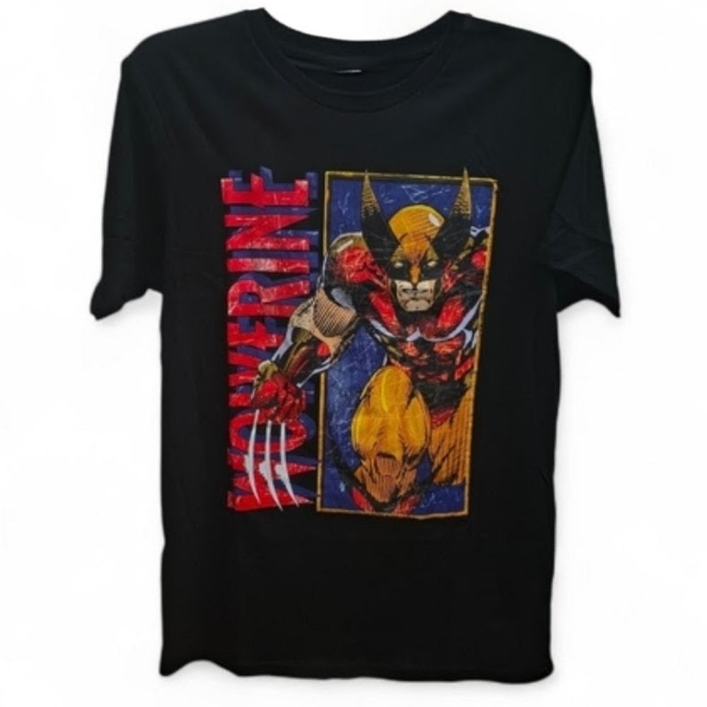NWT Marvel Black Medium Unisex Wolverine Short Sleeve T-shirt - Picture 4 of 5
